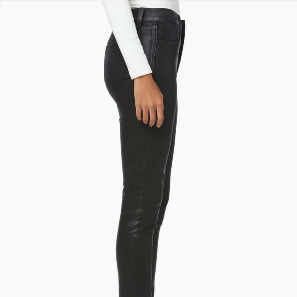 Joe’s Jeans - black coated skinny jeans